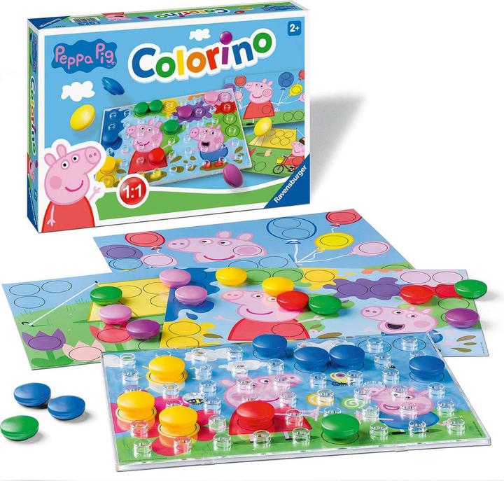Produktbild Ravensburger Peppa Pig Colorino Kinderspiel (Deutsch, Spanisch, Französisch, Niederländisch, Italienisch, Portugiesisch, Englisch)