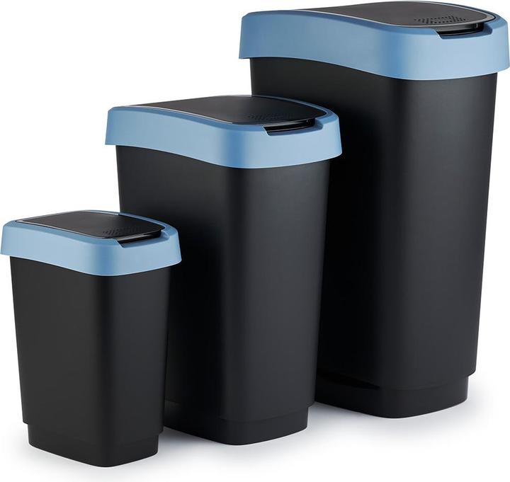 Immagine prodotto Rotho Cestino Twist 25L nero e blu (25 l)