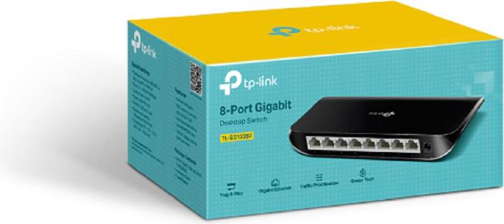 Actual product image TP-Link Tl-Sg1008d (8 Ports)
