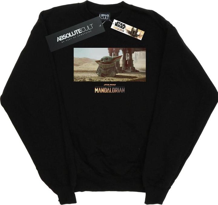 Actual product image Star Wars Mens The Mandalorian The Child Concept Art Sweatshirt (3XL)