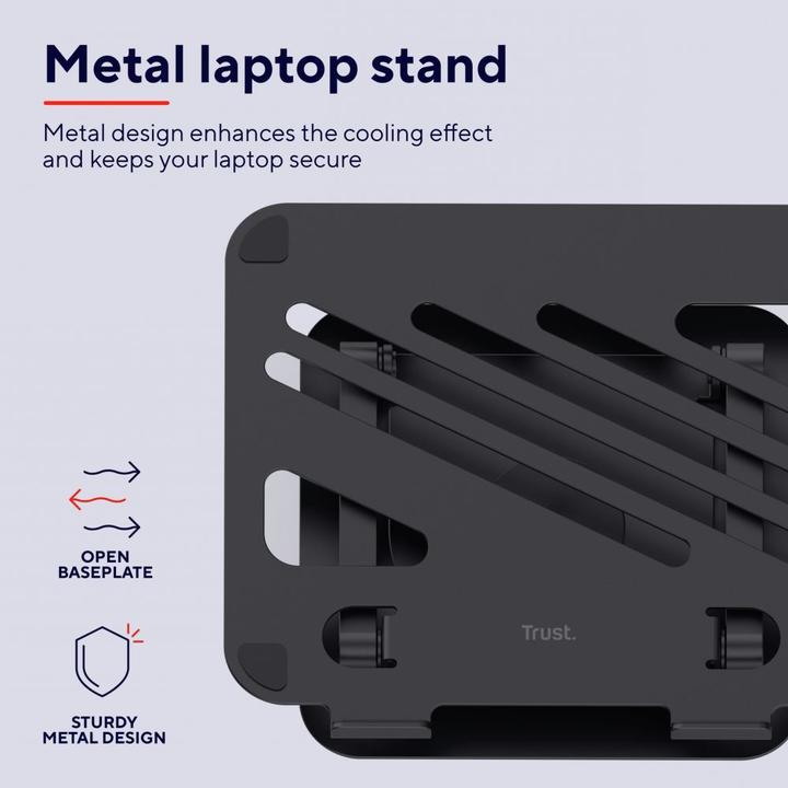 Immagine prodotto Trust Supporto Per Laptop In Metallo Zeff