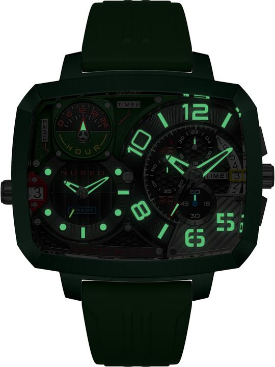 Produktbild Nubeo NB-6084-03 Herrenuhr Odyssey Triple Time-Zone Limited 58mm 5ATM (Chronograph)