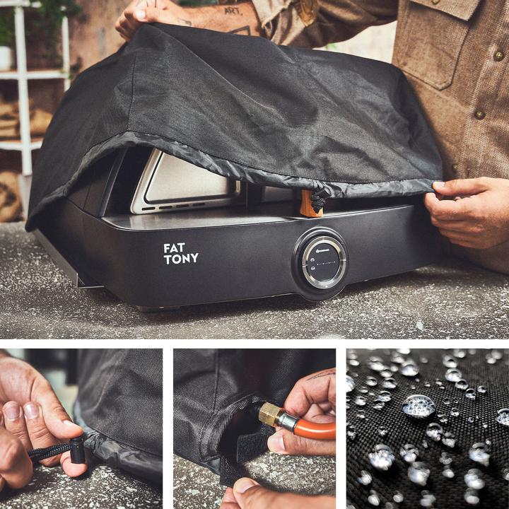 Immagine prodotto Burnhard Barbecue a gas con 1 bruciatore WAYNE JR. 3,6 kW - Barbecue portatile da balcone (Forno per pizza a gas)