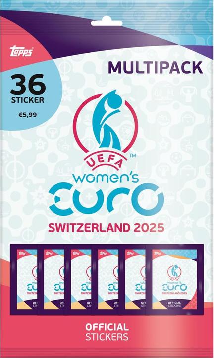 Topps Women's Euro 2025 Sticker Mega Multipack (English, Booster Pack)