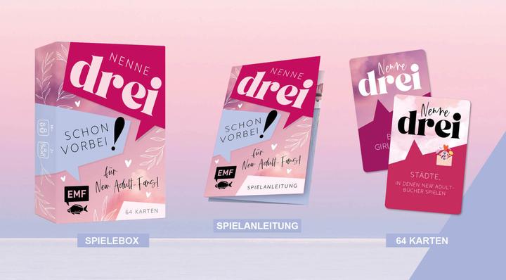 Image du produit jeu de cartes : Nommez trois - déjà fini!... pour les fans de New Adult! (Allemand)
