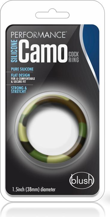 Actual product image Blush Performance Silicone Camo Cock Ring (4.40 cm)