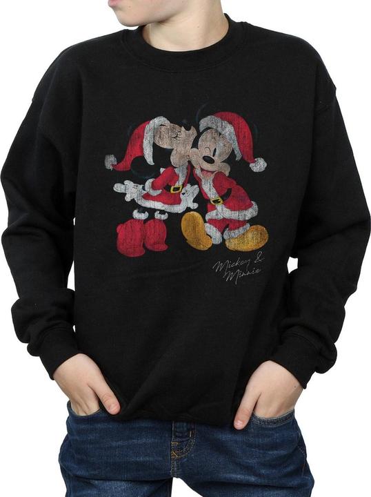 Produktbild Disney Mickey And Minnie Christmas Kiss Sweatshirt Jungen (152, 158)
