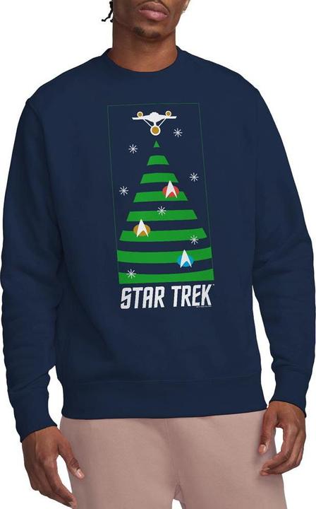 Actual product image Star Trek: The Original Series Unisex Adult Christmas Tree Sweatshirt (M)