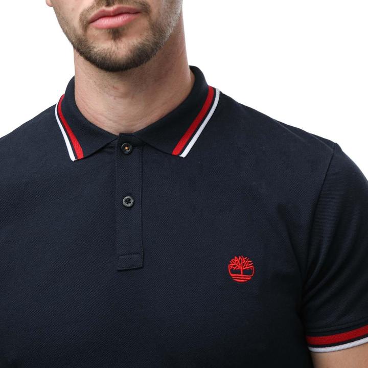 Produktbild Timberland Poloshirt Mit kontrastfarbenen Streifen kurzärmlig (S)