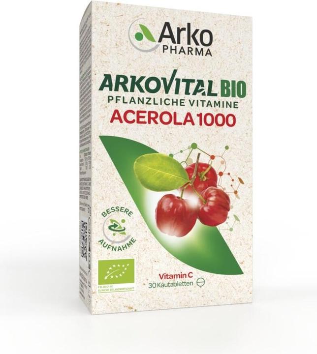 Actual product image Arkopharma Acerola tablet (30 Piece, Pills, 94 g)