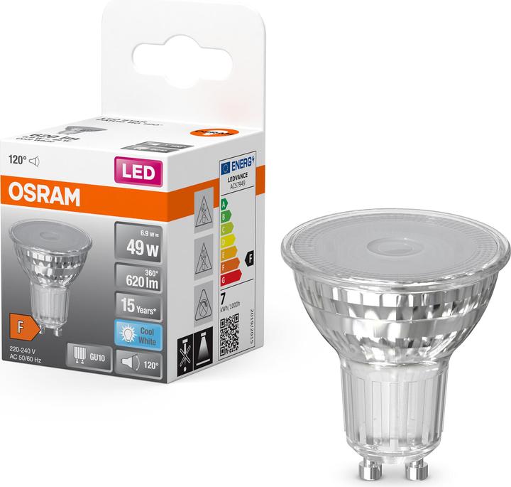 Image du produit Osram Star Par 16 (GU10, 6.90 W, 620 lm, 1 x, F)