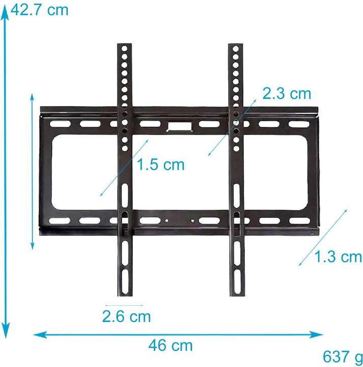 Produktbild Intirilife TV-Wandhalterung (Wand, 65", 50 kg)