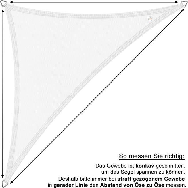 Produktbild Swisshandel24 Sonnensegel Dreieck (4 x 4 x 4 m)