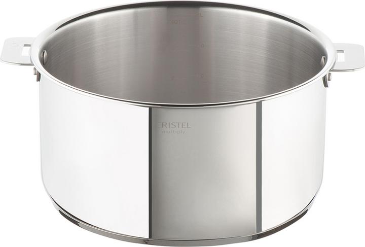 Actual product image Cristel Casteline casserole Ø18cm (18 cm, Pot, Stainless steel)