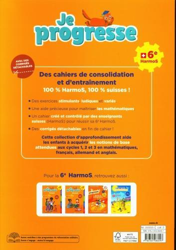 Image du produit Je progresse en mathématiques 6ème HarmoS (Français, Dalla Riva Sabina, Knébel Martine, 2021)