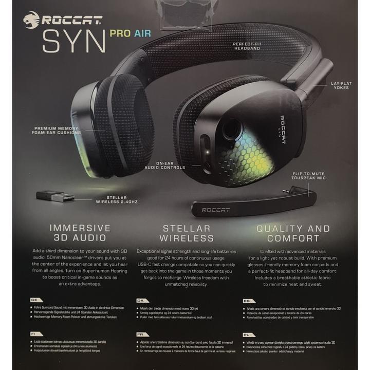 Immagine prodotto Roccat Gioco senza fili Syn Pro Air (Senza fili)
