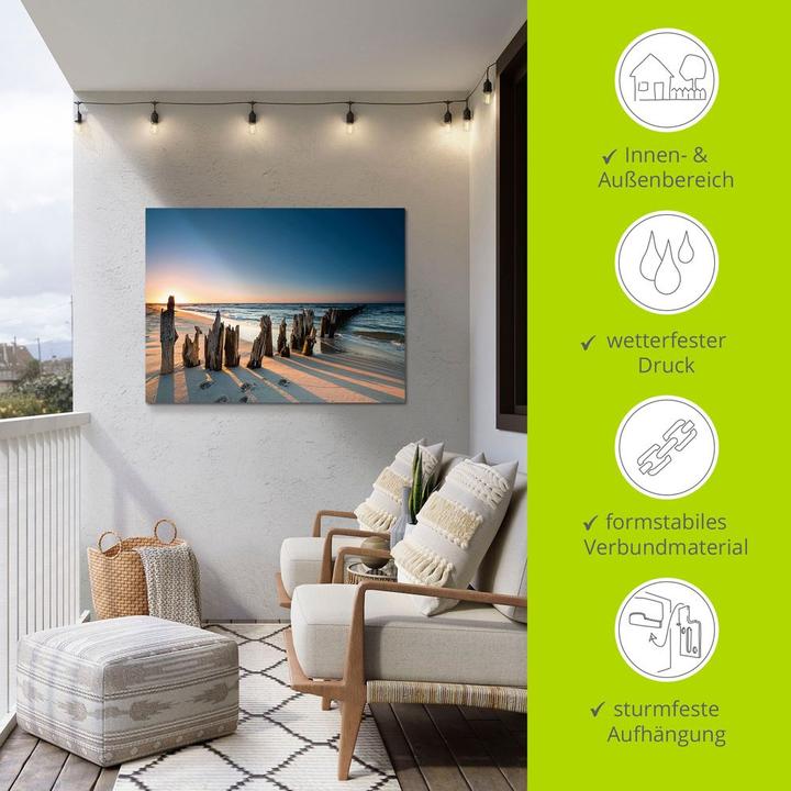 Immagine prodotto Artland Tramonto spiaggia frangiflutti U1UI (40 x 30 cm)