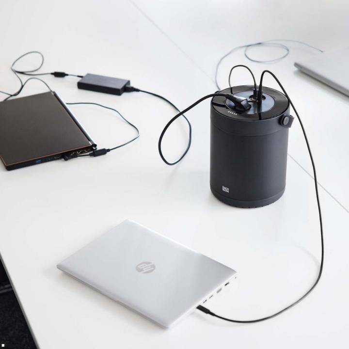 Produktbild Bachmann mov:e power unit 1xcee7/3 2xusb a/c220w alu black (5 x, CEE 7/3, USB-C, USB-A, 1.50 m)