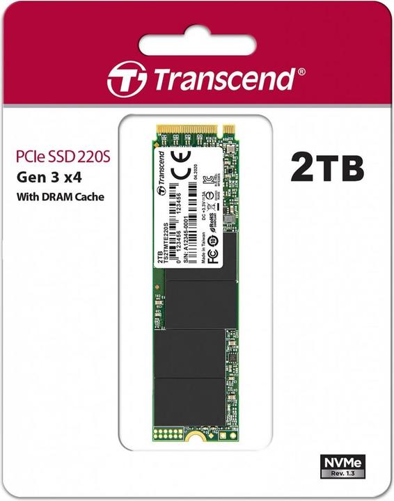 Image du produit Transcend 220S SSD 2 TB (2000 Go, M.2 2280)