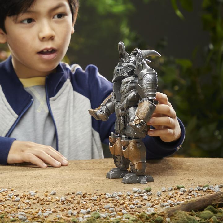 Actual product image Transformers Rise of the Beasts Smash Changer Rhinox