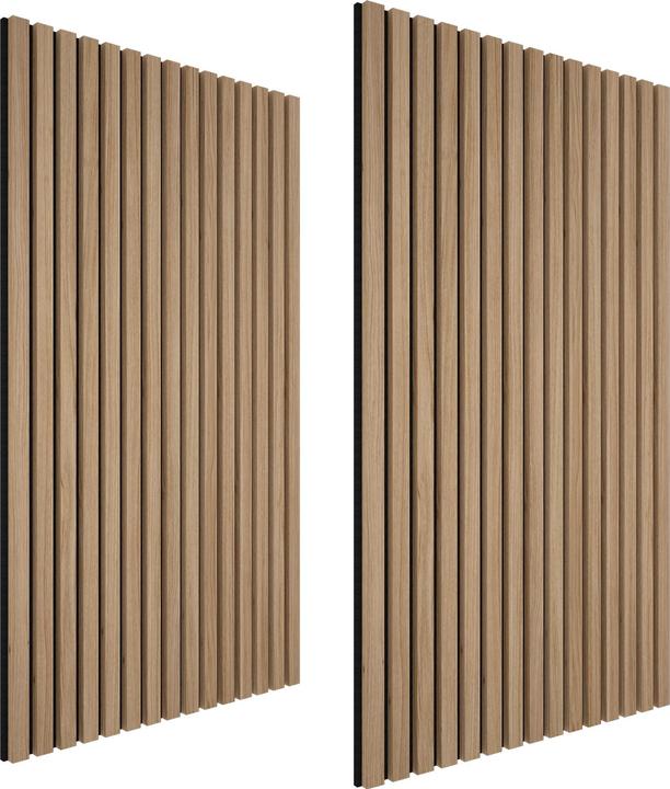 tectake 2er Set Akustikpaneele Sonic Wall Holzoptik (2 Stk.)