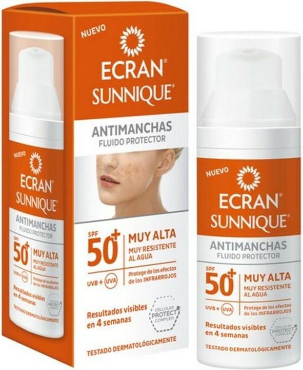 Actual product image Ecran SUNNIQUE antimanchas facial SPF50+ 50 ml (Sun cream face, SPF 50, 50 ml)