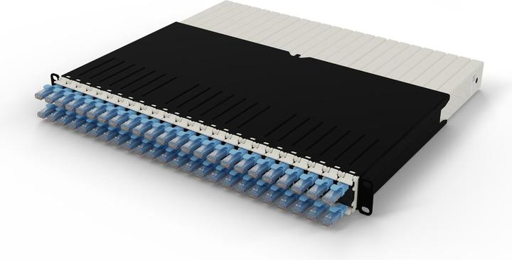 PATCHBOX one / 8RU / Cat 6A, UTP, 0.8 m, bleu (U/UTP, CAT6a, 0.80 m)