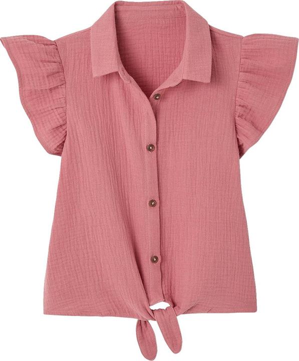 Image du produit Vertbaudet Mädchen Musselinbluse zum Binden (122)