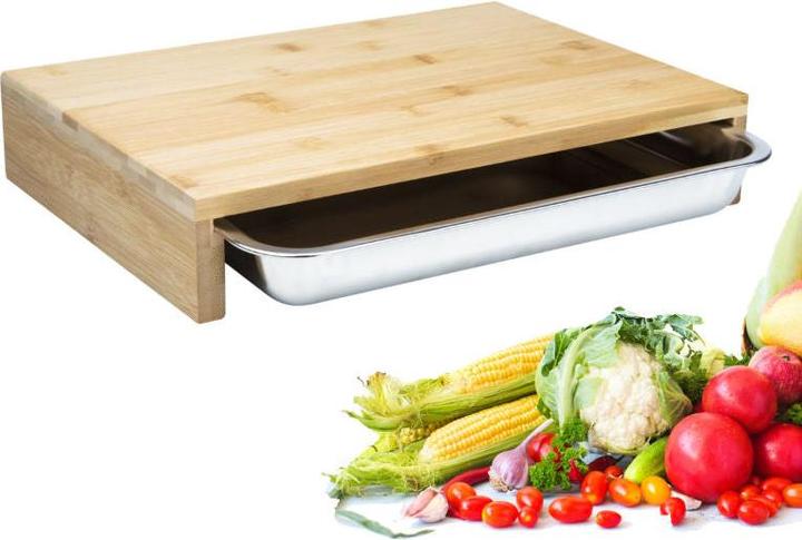 Image du produit Hermex Planche de cuisine Tapis de découpe Planche à découper en bois Planche de travail
