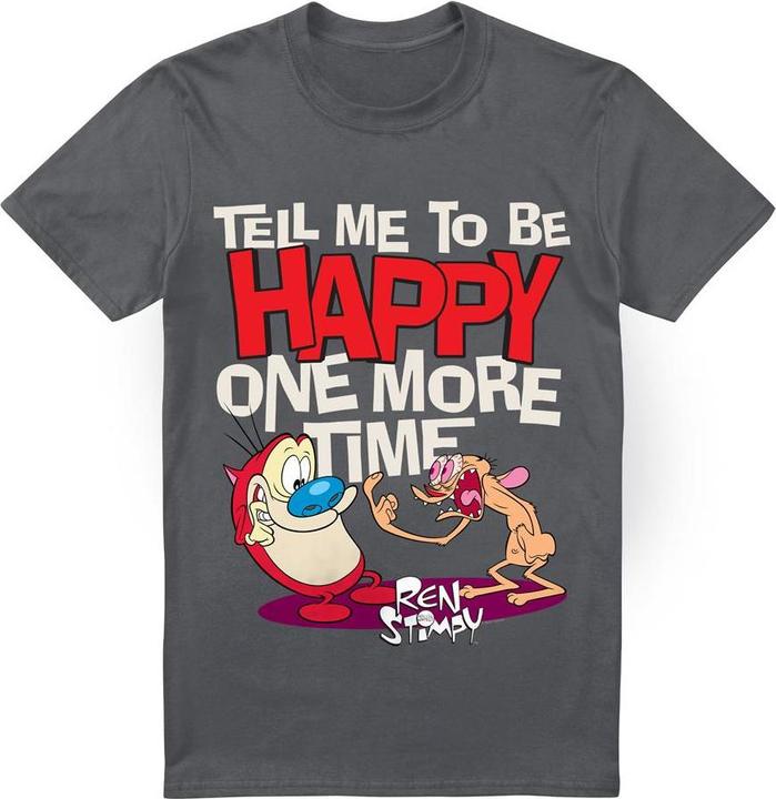 Image du produit Ren & Stimpy - T-shirt TELL ME TO BE HAPPY - Homme (3XL)