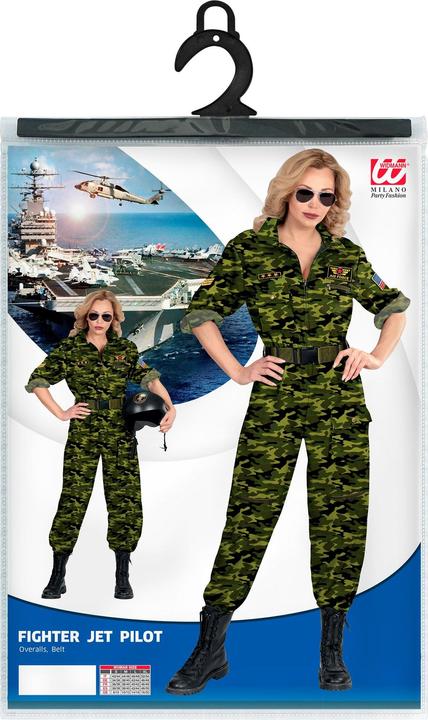 Produktbild Widmann Kampfjet Pilotin Overall - Militär (S, M, L, XL)