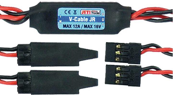 Actual product image Hacker JETImodel V cable JR battery backer