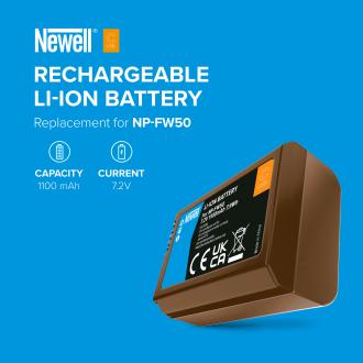 Actual product image Newell replacement NP-FW50 USB-C battery for Sony (Rechargeable battery)