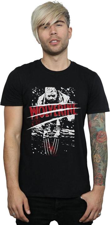 Actual product image Mens X-Men Split Red Wolverine T-Shirt (S)
