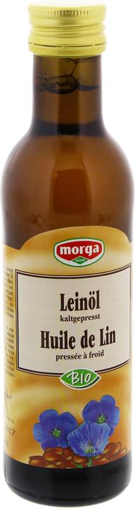 Image du produit Morga Huile de lin biologique pressée à froid (100 ml)