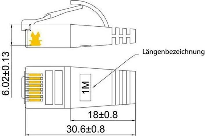 Actual product image Wirewin Network cable (STP, CAT6, 20 m)