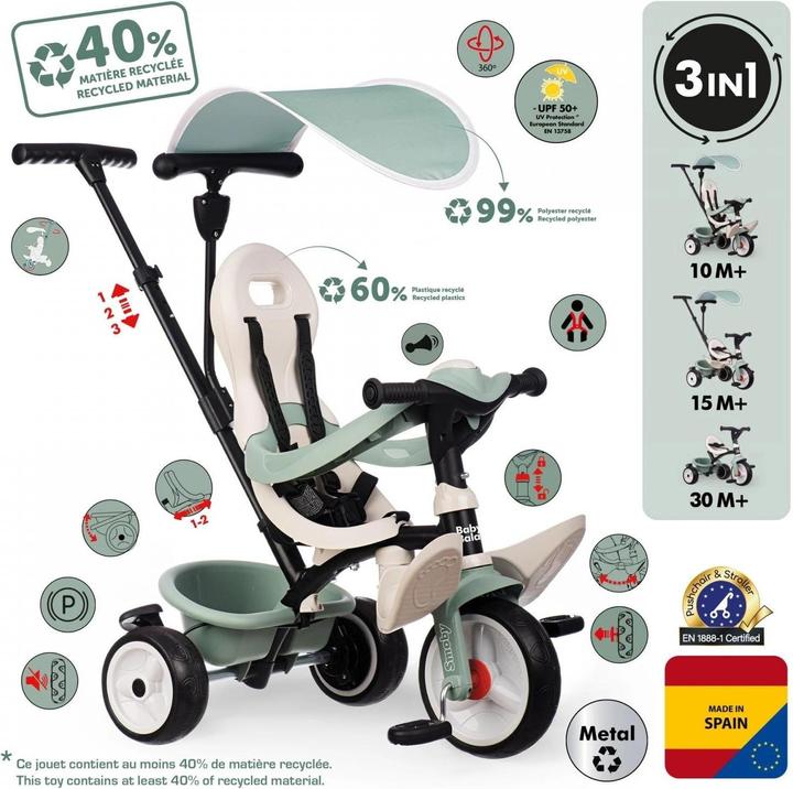 Produktbild Smoby S.Life Baby Balade Tricycle