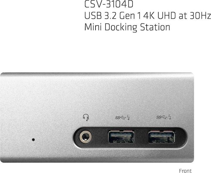 Produktbild Club 3D CLUB3D SenseVision USB 3.0 4K UHD Mini Docking Station (USB-C, 4 Ports)