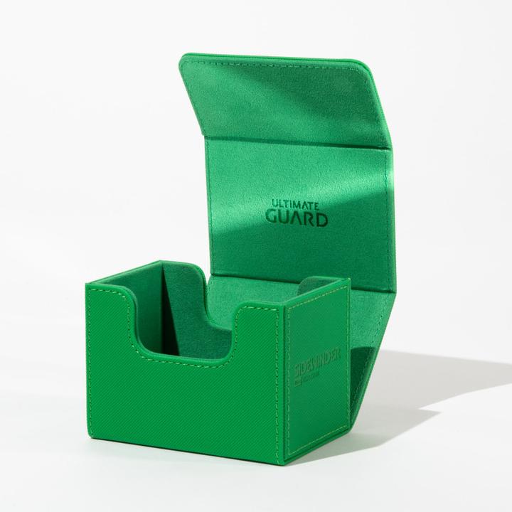 Actual product image Ultimate Guard Card Box XenoSkin Sidewinder Monocolor 80+ Green