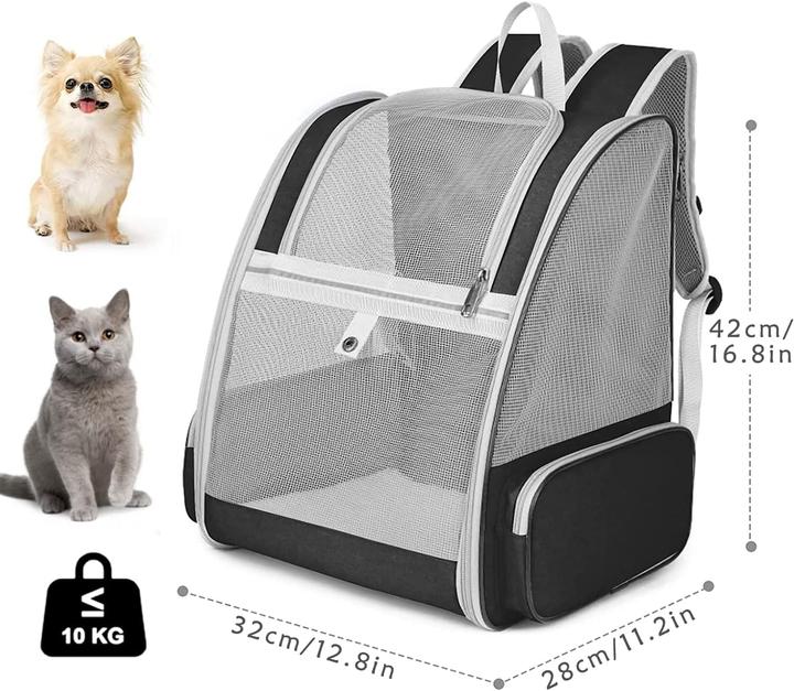 Actual product image Bow Calico Haustierrucksack (Dog, Cat, Foldable, Breathable)