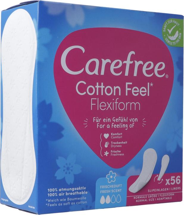 Carefree Cotton Feel Flexiform (56 x, Panty liners)