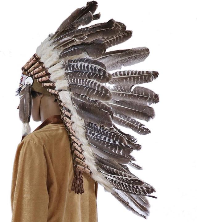 Actual product image Bali Indian Feather Headdress, Large