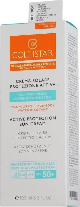 Produktbild Collistar CS Sun - Active Protection Sun Cream face & body SPF50+ (Sonnencreme, SPF 50, 100 ml)