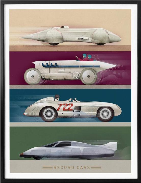 Actual product image Trenddeko Record Cars (30 x 40 cm)
