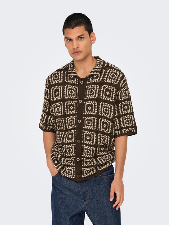 Image du produit Only & Sons ONSBART Gestricktes Poloshirt Polo (L)