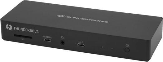 Actual product image Conceptronic Dock 13-in-1 USB-C->HDMI,2xUSB-A,USB-C,GbE 96W (USB-C, 13 Ports)
