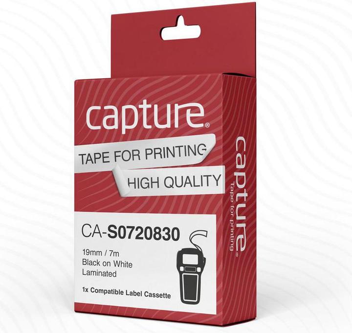 Actual product image Capture Basic Labels - Black on White