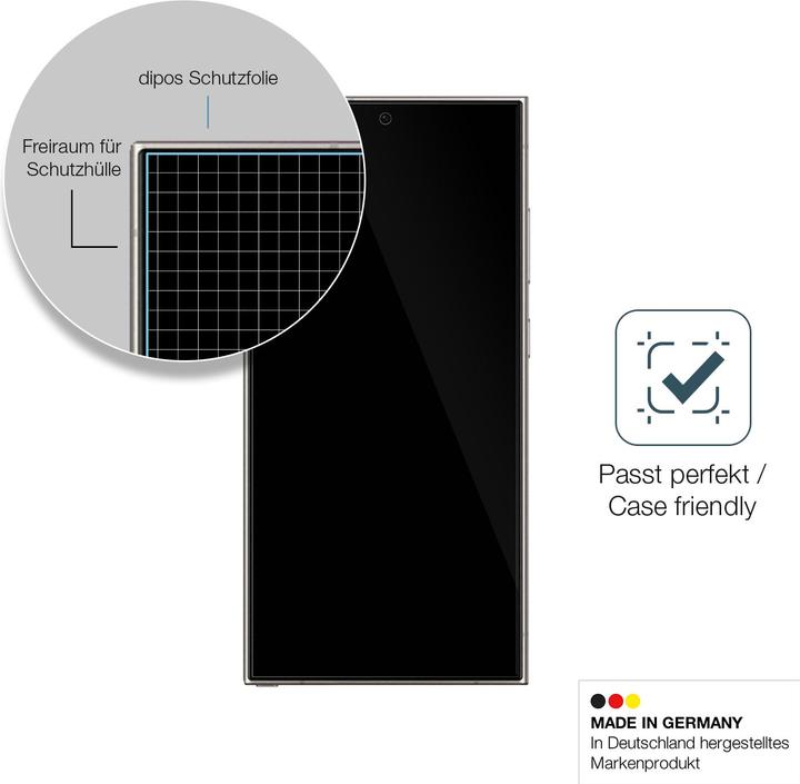 Image du produit Dipos Film de Protection d’écran Anti-Shock (2 pièce(s), Samsung Galaxy S24 Ultra)