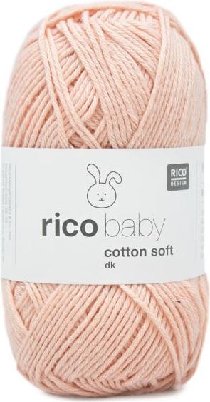 Produktbild Rico Baby Cotton Soft DK, puder, 50 g, 125 m, 50 % CO, 50 % PAN (125 m)
