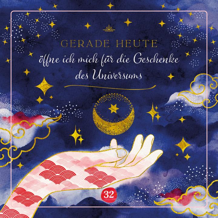 Image du produit Reiki – Die Kraft im Hier und Jetzt: 32 Achtsamkeitskarten mit Goldfolie und Goldschnitt (Allemand, Eva Murges, 2024)